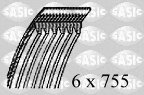 Ремінь генератора 1.4/1.6 95-04, Partner 1.8 SASIC 1770065 (фото 1)