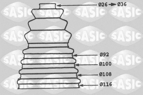 Пыльник SASIC 1904010