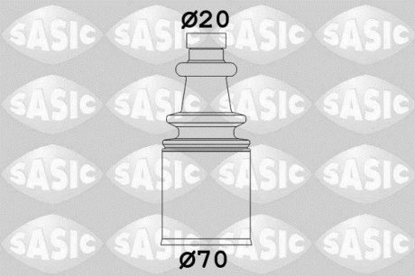 Пыльник ШРУСа, (внутр.) 1.9D (с металл. обоймою) SASIC 2873693 (фото 1)