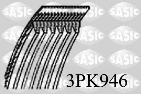 Ремінь генератора, Jumper 2.5TD/2.0 94-02 SASIC 3PK946