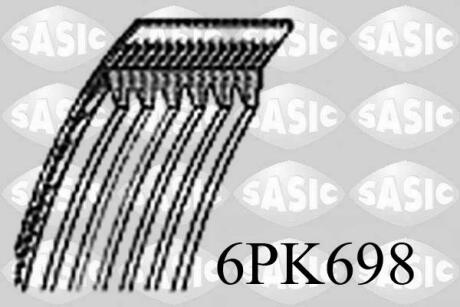 Ремінь генератора, Jumper 2.5TD/2.0 94-02 ALT SASIC 6PK698