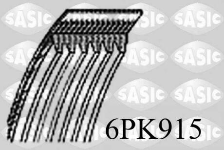 Ремень генератора, 2.5D/TDI 94-02 AC /2.5D -95 Jumper/Boxer SASIC 6PK915