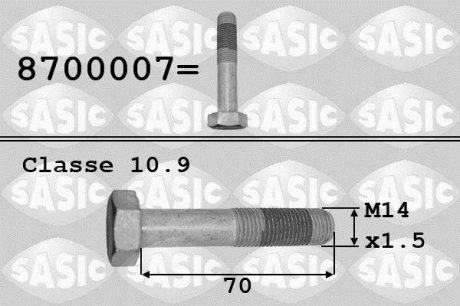 Болт шківа колінвала SASIC 8700007