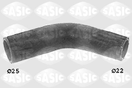 Патрубок радіатора, 1.9D (d=22\25) SASIC SWH0360
