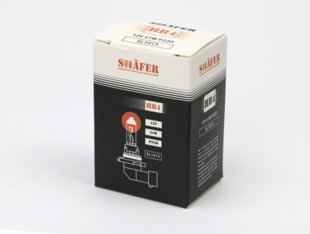 Лампа галогенова HB4 12V 55W P22D (картона упаковка 1шт) SHAFER SL1015