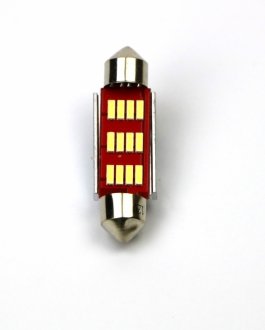 Лампа світлодіодна T11 Festoon T11x39 12LEDs canbus (1шт) SHAFER SL4039