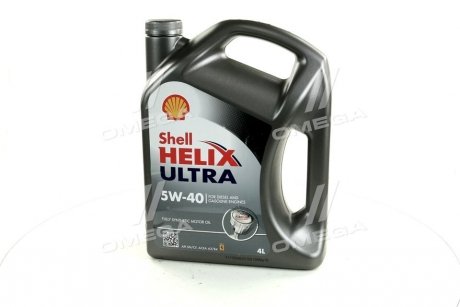 Олива моторна Helix Ultra SAE 5W-40 (Каністра 4л) SHELL 4107152 (фото 1)