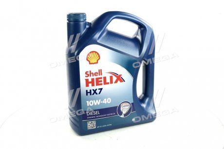 Олива моторна Helix Diesel HX7 SAE 10W-40 (Каністра 4л) SHELL 4107454 (фото 1)