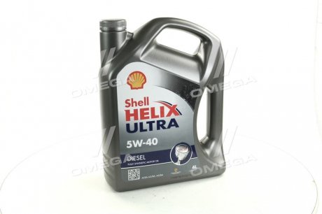Олива моторна Helix Diesel Ultra SAE 5W-40 (Каністра 4л) SHELL 4107460 (фото 1)