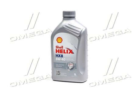 Масло моторн. Helix HX8 SAE 5W-40 SN/CF (Канистра 1л) SHELL 4107484 (фото 1)