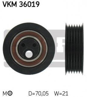 Ролик модуля натягувача ременя SKF VKM 36019