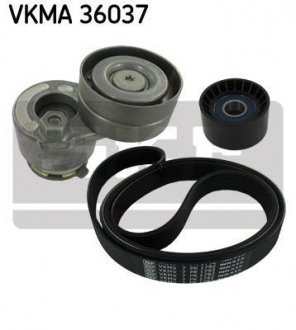 Роликовый модуль натяжителя ремня (ролик, ремень) SKF VKMA 36037 (фото 1)