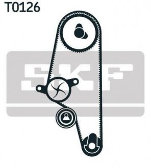 Роликовий модуль натягувача ременя (ролик, ремінь, помпа) SKF VKMC 01106-2
