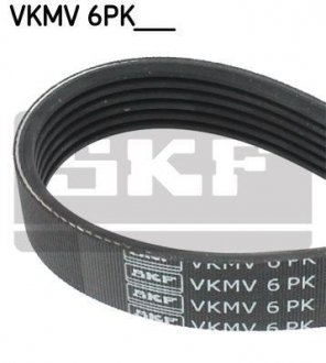 Ремінь поликлиновый 6PK1193 SKF VKMV 6PK1193 (фото 1)