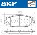 Колодки гальмівні дискові (комплект 4 шт) SKF VKBP 80529 (фото 2)