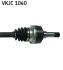 FORD Полуось GALAXY 1.9TDI 96-00 лев. ABS SKF VKJC 1040 (фото 3)