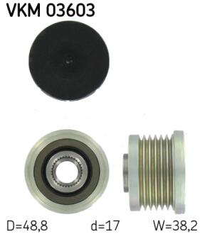 RENAULT Шкив генератора Trafic 1.9/2.5 dci 01- SKF VKM 03603