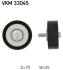 SKF CITROEN Натяжной ролик PEUGEOT 2.0HDi-2.2TD VKM 33045