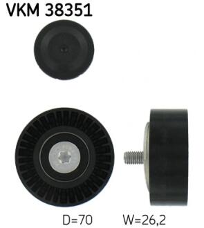 Ролик модуля натягувача ременя SKF VKM 38351