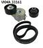 SKF CITROEN Ремень ГРМ+ 2ролика натяжителя Berlingo 05- VKMA 33161