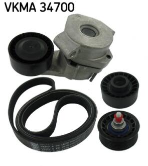Р/к-т п/клин. ремня PSA, Fiat Du, Ford Tr SKF VKMA 34700