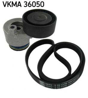 Роликовий модуль натягувача ременя (ролик, ремінь) SKF VKMA 36050 (фото 1)