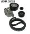 SKF VW К-т поликлинового ремня (рем.+2ролика) DB W203/W220 2,1-3,2CDI, Sprinter CDI 06- VKMA 38021