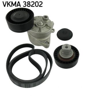 VW К-т поликлинового ремня (рем.+2ролика) BMW E34 (M50) 2,0-2,5 SKF VKMA 38202