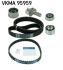 SKF К-кт. ГРМ (2шт. ремня + 3шт. ролика + натяжитель) HYUNDAI SANTAFE 2.4 -06 VKMA 95959