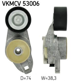 Ролик с натяжителем APV2739 D=74, W=38,3 SKF VKMCV 53006
