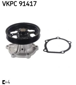 TOYOTA Помпа воды Corolla 1.3 84-,1.6I 16V 92-,Starlet 1.3 2EL 84- SKF VKPC 91417