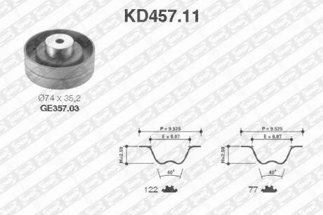 Роликовий модуль натягувача ременя (ролик, ремінь) SNR NTN KD457.11