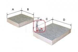 Фильтр салона (к-кт) SOFIMA S 4164 CA