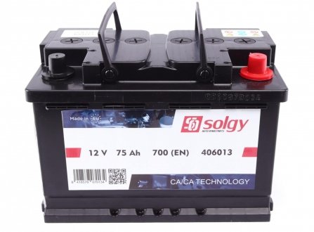 Стартерна батарея (акумулятор) Solgy 406013