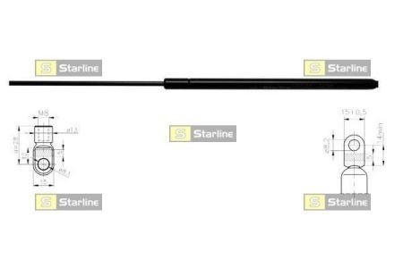 Амортизатор багажника STARLINE 14.14.800 (фото 1)