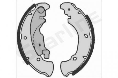 Тормозные колодки к-кт. STARLINE BC 07160