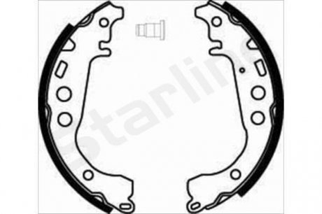 Тормозные колодки к-кт. STARLINE BC 07860