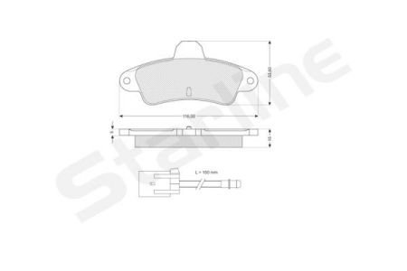 Гальмівні колодки дискові STARLINE BD S176