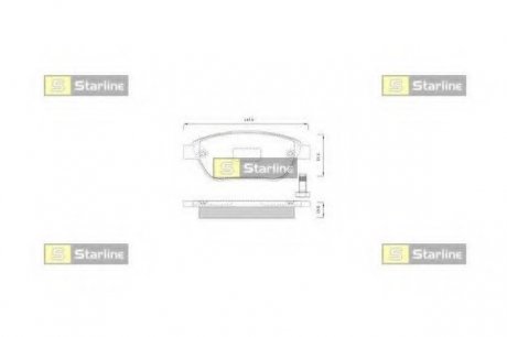 Гальмівні колодки дискові STARLINE BD S248