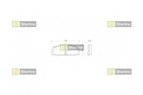 Гальмівні колодки дискові STARLINE BD S262 (фото 1)