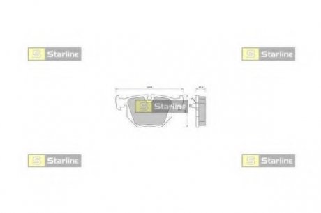 Гальмівні колодки дискові STARLINE BD S363