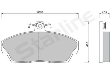 Тормозные колодки к-кт. STARLINE BD S416