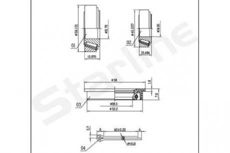 Подшипник ступицы колеса STARLINE LO 00523