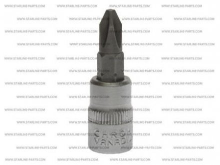 Головка з насадкою 1/4" PH2 STARLINE NR 230P02M1