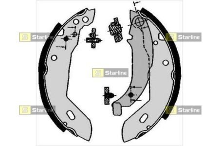 Тормозные колодки к-кт. STARLINE BC 04670