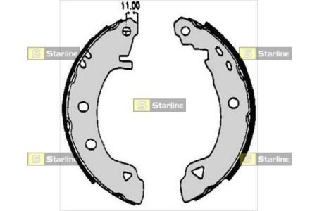 Тормозные колодки к-кт. STARLINE BC 04920