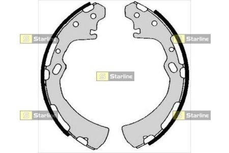 Тормозные колодки барабанные STARLINE BC 05700 (фото 1)