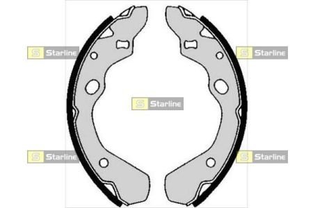 Тормозные колодки к-кт. STARLINE BC 05800