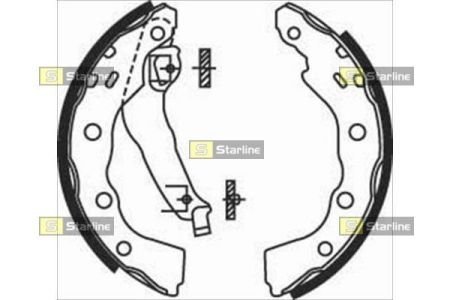 Тормозные колодки к-кт. STARLINE BC 07740