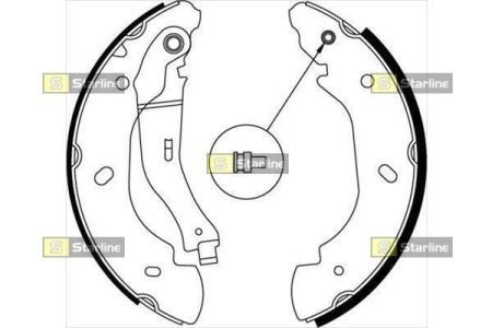 Тормозные колодки к-кт. STARLINE BC 08580